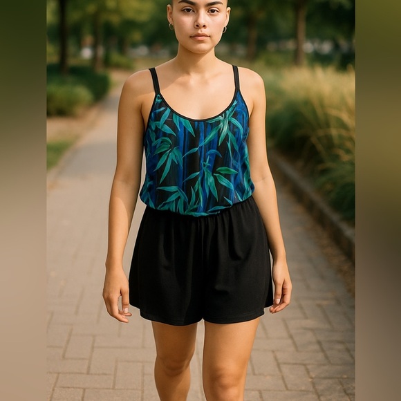 Azul One Piece Woman's Swimming suit size 16 W - Picture 9 of 9